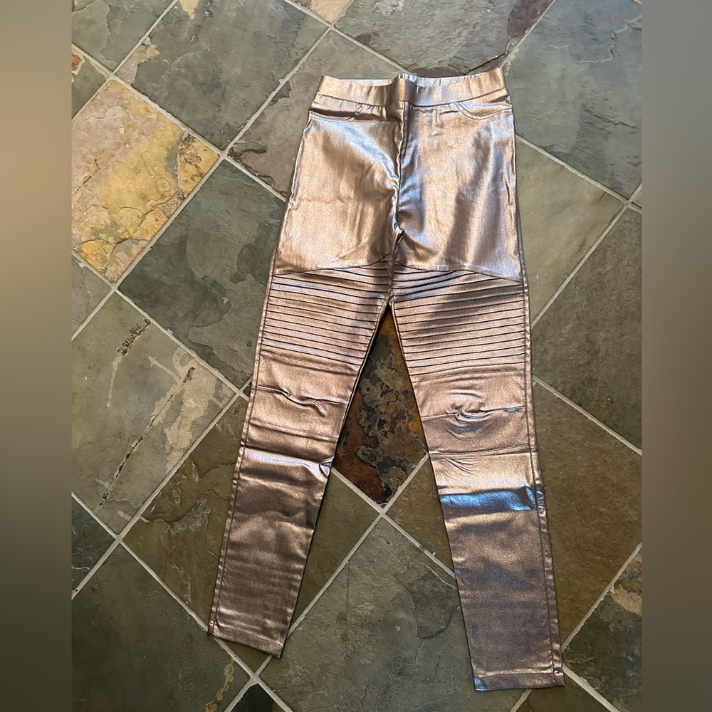 Metallic Gold Leggings